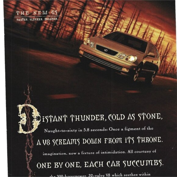 1998 Lexus GS 400 Advertisement Print Luxury Car - Picture 2 of 2